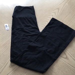 Plain black yoga pants